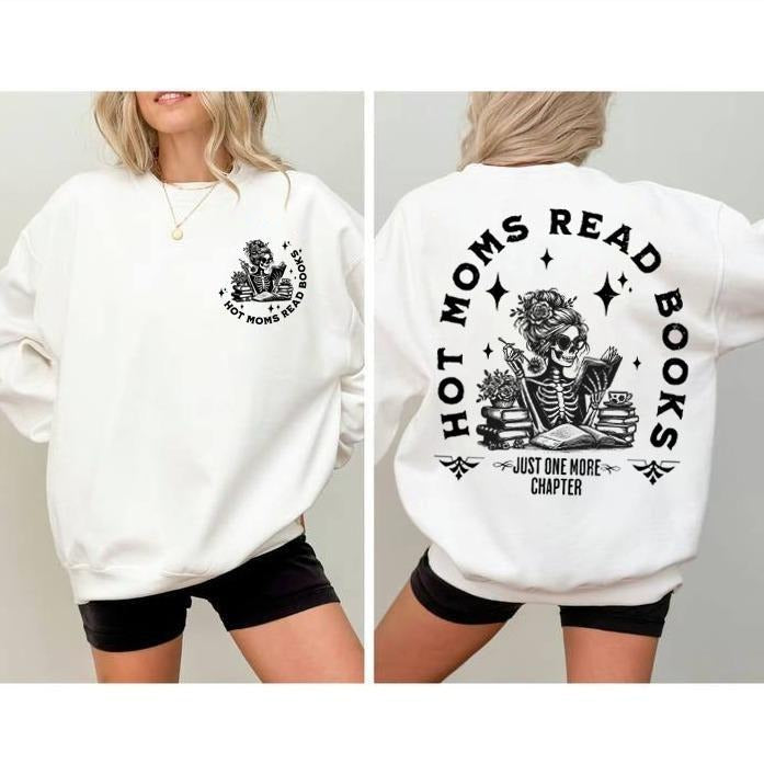 Mother's Day Gift, Bookish Shirt, Hot Moms Read Books Shirt, Spicy Book Gift, Gift for Book Lover, Funny Smut Book Lover Shirt, Gift for Momstyle{n002}2