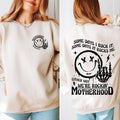 Motherhood Some Days I Rock It Some Days It Rocks Me Sweatshirt, Trendy Mom Sweatshirt, Funny Motherhood Rock Sweatshirt,...
