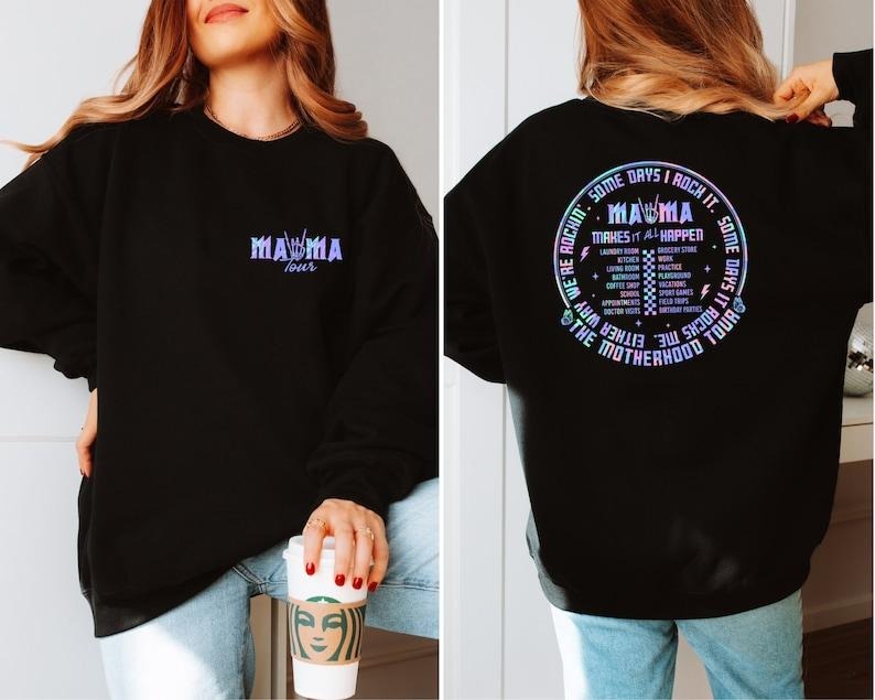Motherhood Sweatshirt, Some Days I Rock It Sweater, Mama Lighting Bold Hoodie, Mama Funny Tour Sweater, Mother's Day...