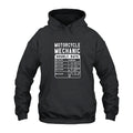 Motorcycle Mechanic Flat Hourly Rate Hoodie