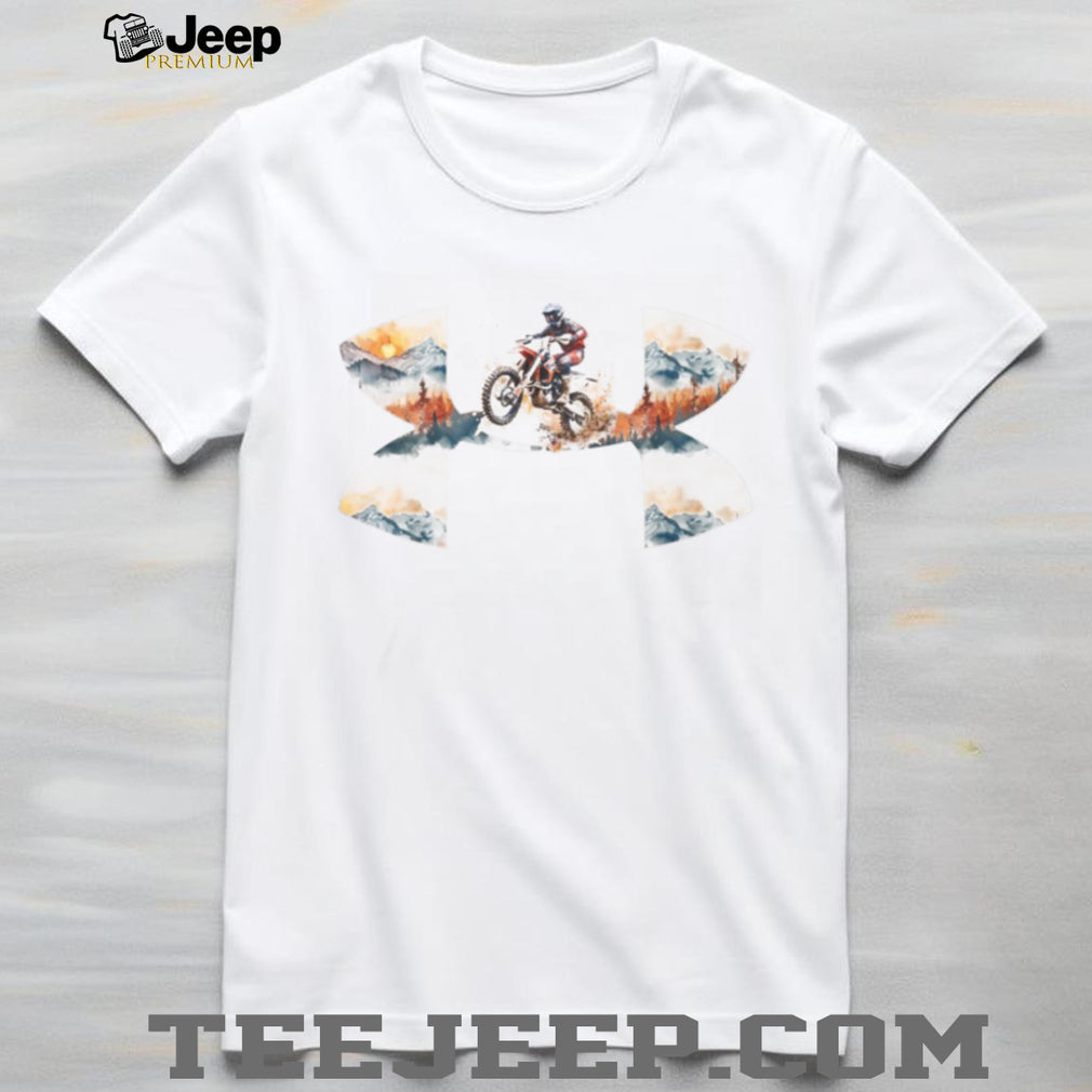 Mountain Adventure Motocross Rider Graphic Tee