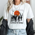 Movie Shirt Lets Go To Work Michael Myers Jason Voorhees Leatherface Chucky Ghostface Freddy Krueger Shirt Halloween...
