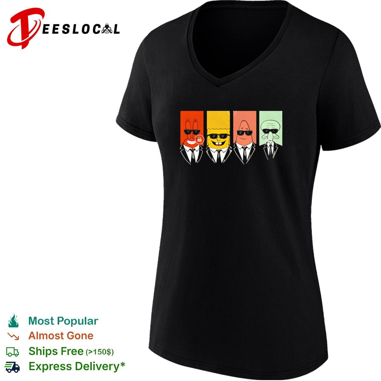 Mr Krabs SpongeBob Patrick and Squidward style of Reservoir Dogs shirt