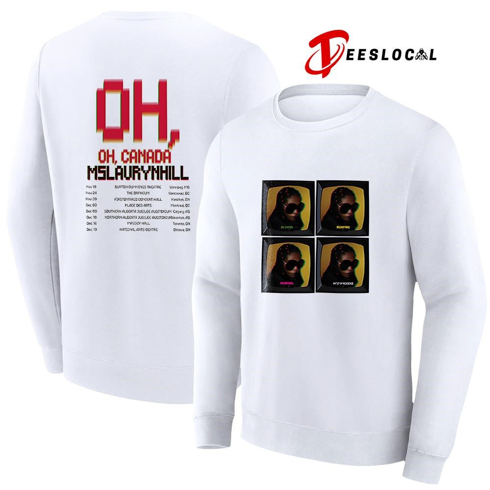 Ms Lauryn Hill Oh Canada tv vintage dates graphic shirt