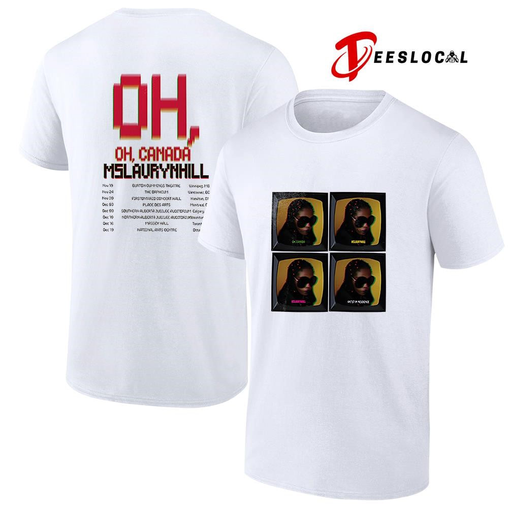 Ms Lauryn Hill Oh Canada tv vintage dates graphic shirt