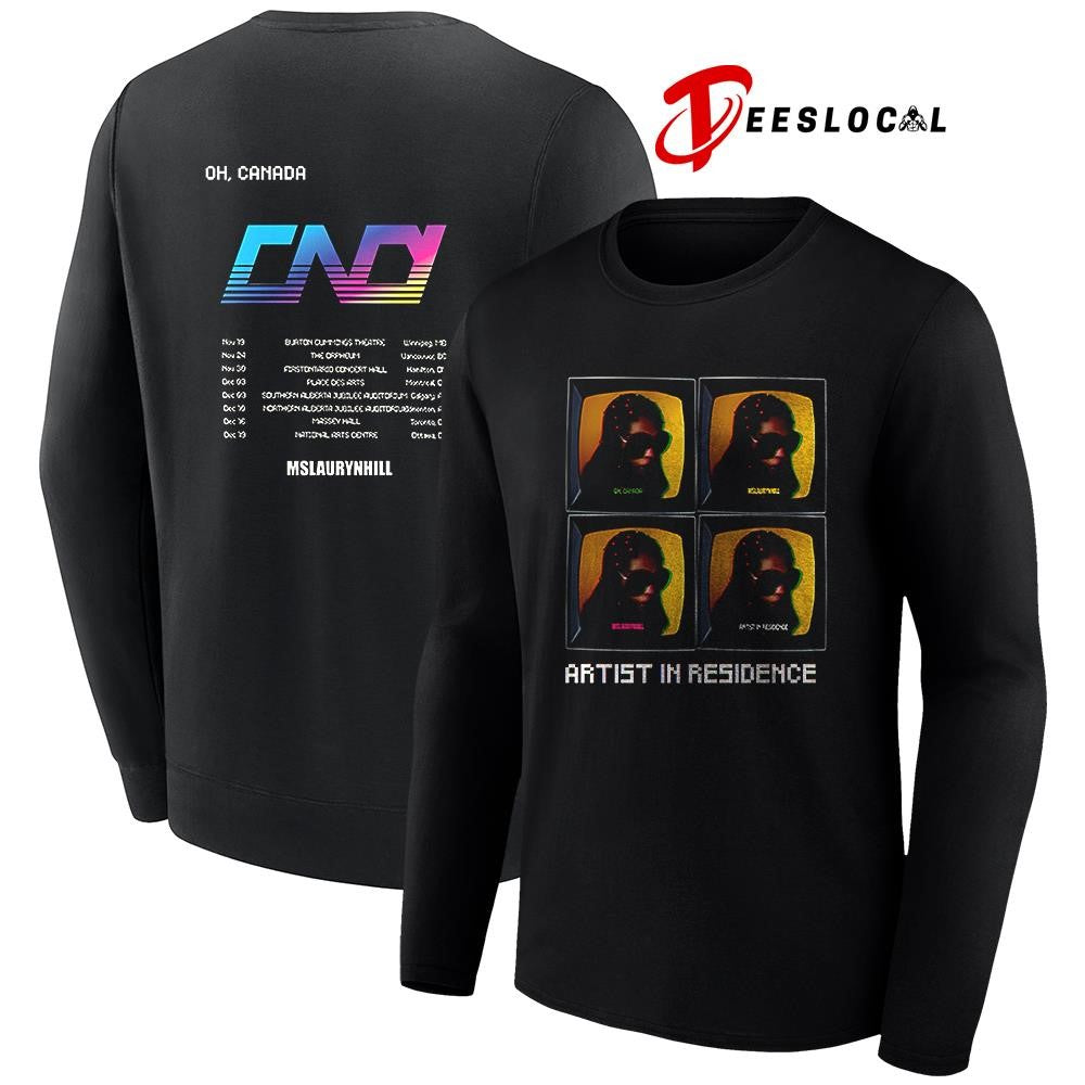 Ms Lauryn Hill artist in residence Oh Canada tv vintage dates schedule shirt