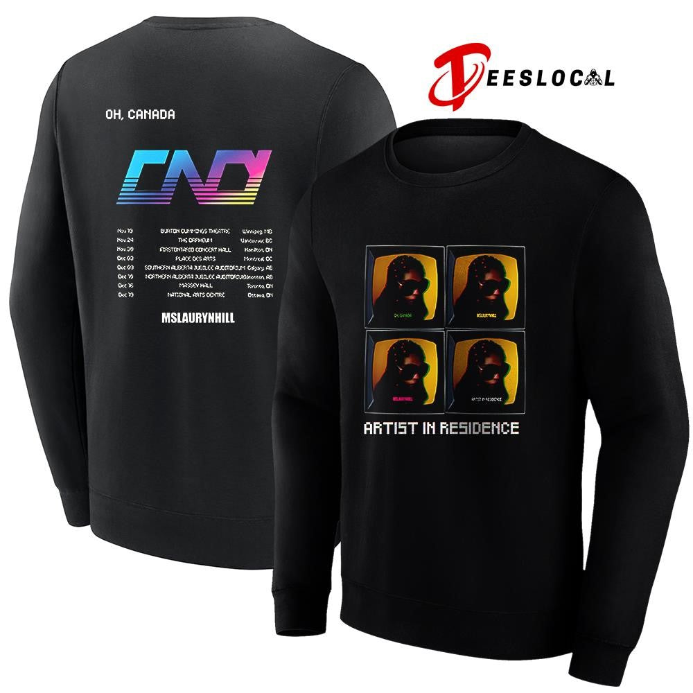 Ms Lauryn Hill artist in residence Oh Canada tv vintage dates schedule shirt