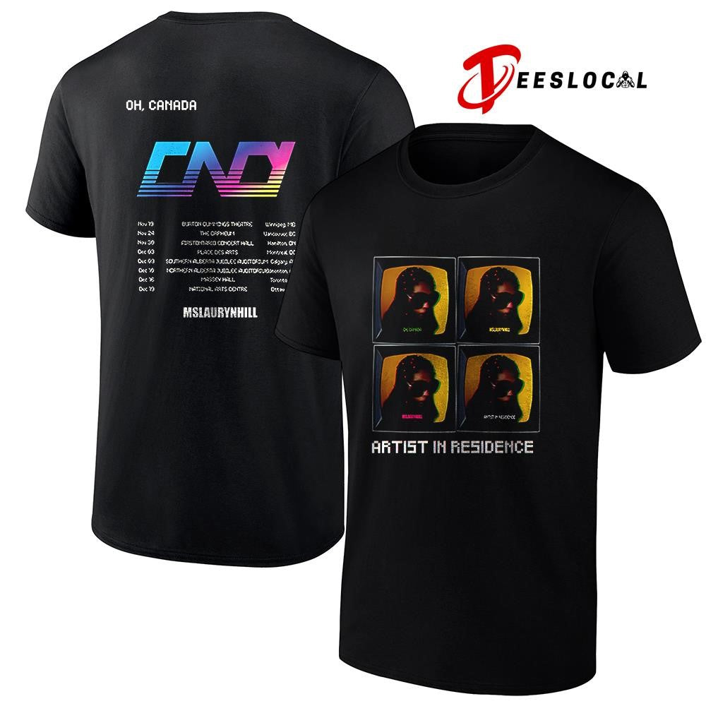 Ms Lauryn Hill artist in residence Oh Canada tv vintage dates schedule shirt