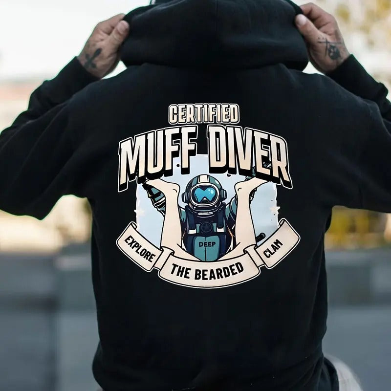 Muff Diver Explore the bearded clam T-shirt Sweatshirt Hoodie, Streetwear trending unisex shirt | CiraTrend.com
