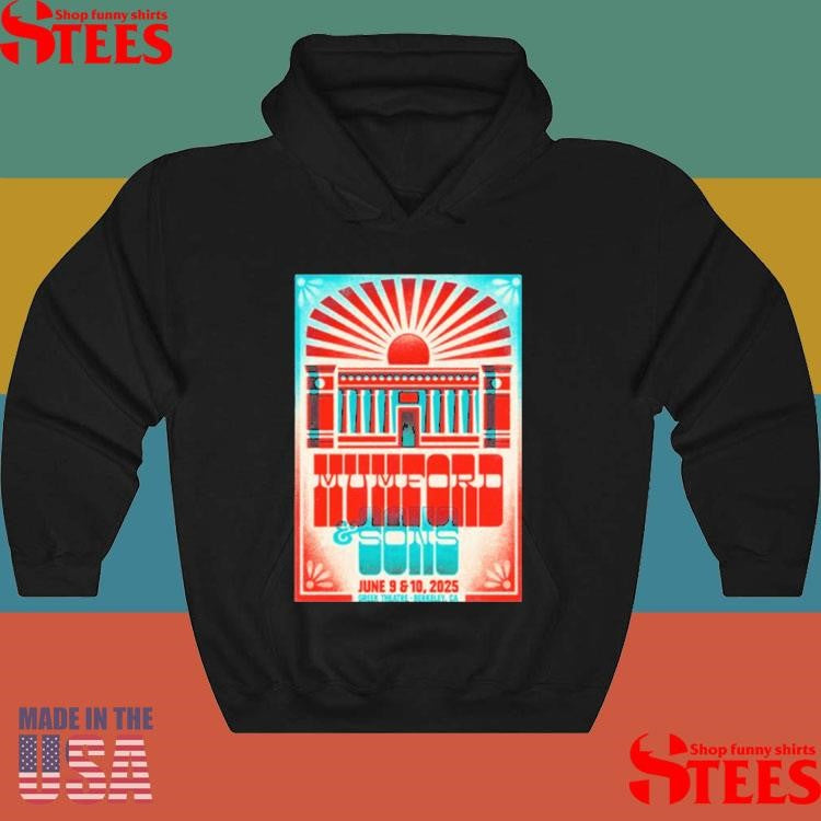 Mumford & Sons Greek Theatre June 9 10 2025 Poster Berkeley Ca Portrait T-shirt