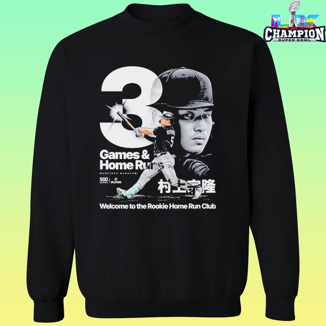 Munetaka Murakami Games And Home Run Welcome To The Rookie Home Run Club Shirt