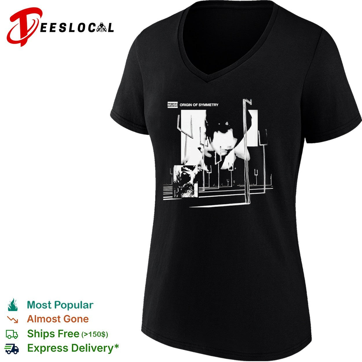 Muse Origin of Symmetry album art forks shirt