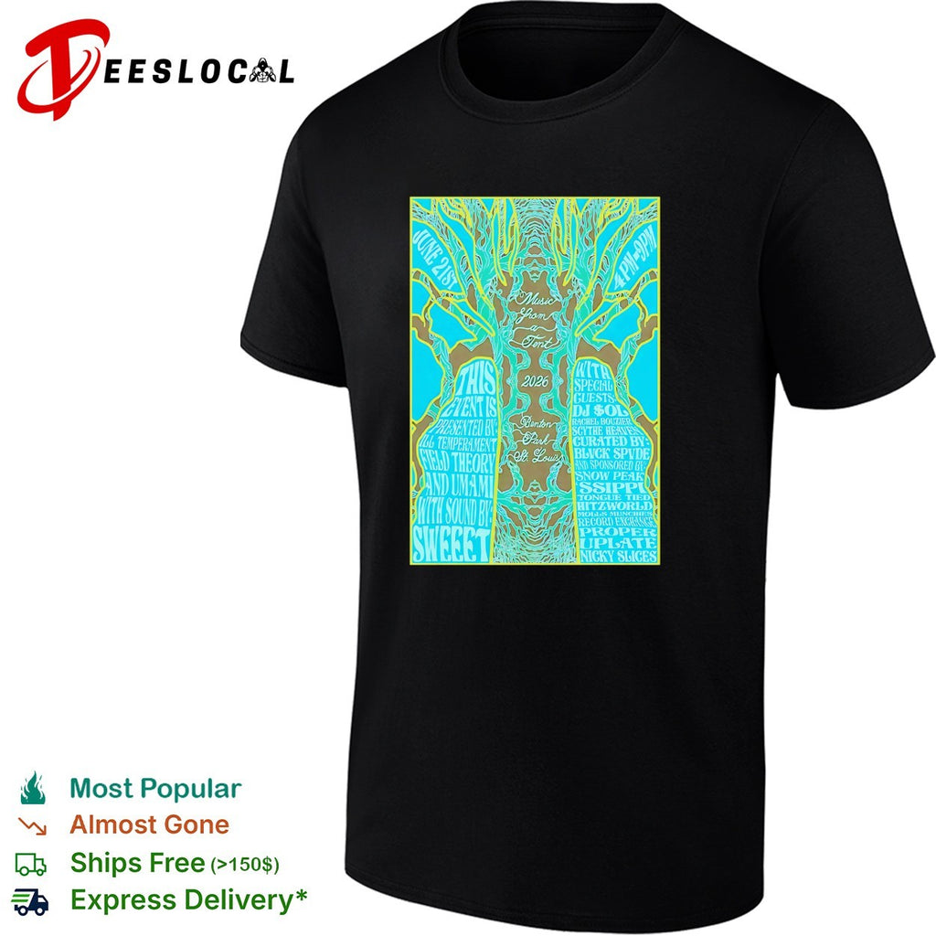 Music from a tent 2026 Benton Park St Louis poster shirt