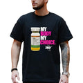 My Body My Choice Parody Gym T-Shirt, Funny Tren-Inspired Graphic Tee, Unisex Workout Meme Shirt for Fitness Lovers, Edgy...