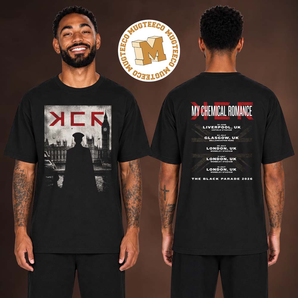 My Chemical Romance Event Tee The Parade Tour 2026 UK Schedule Two Sided Unisex T-Shirt