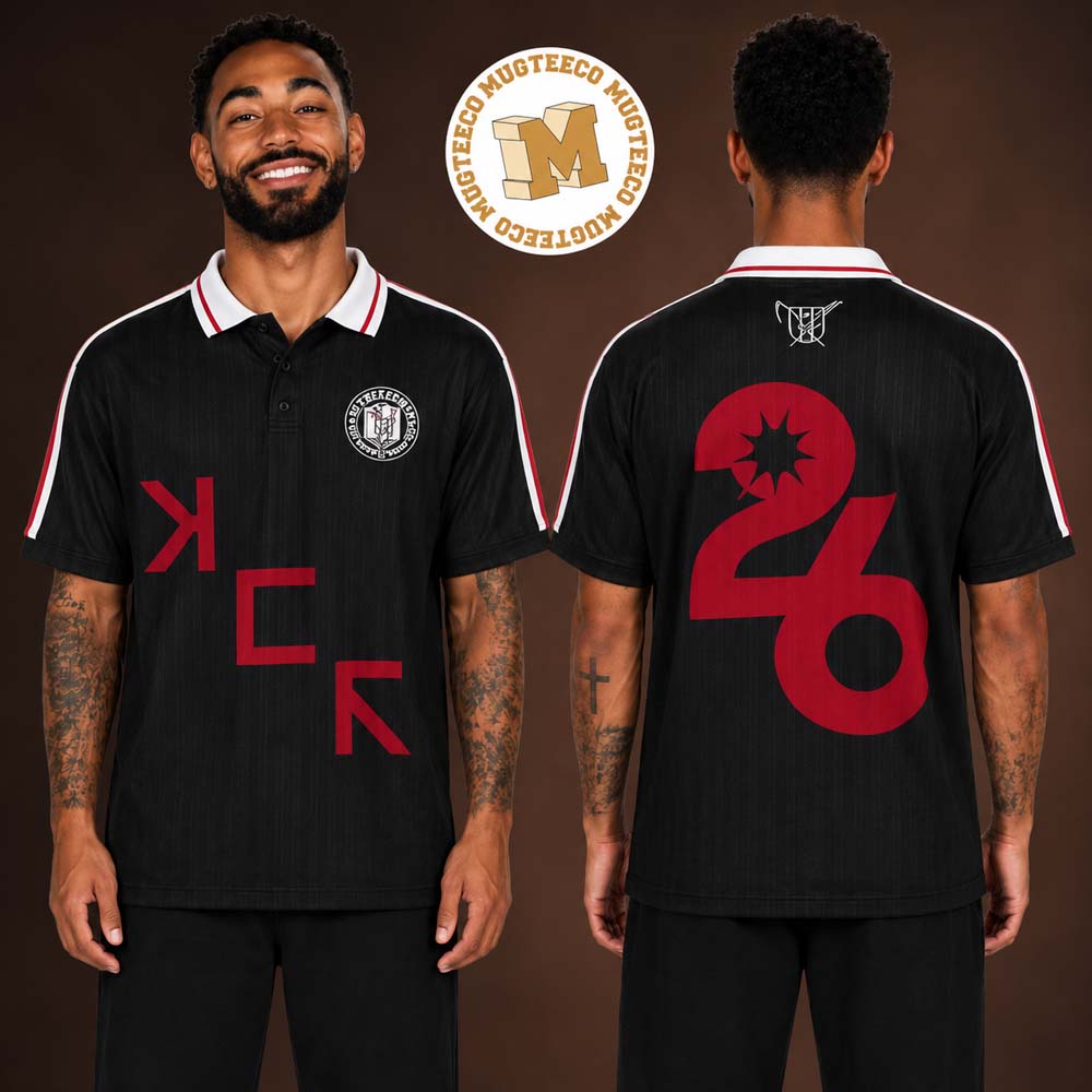 My Chemical Romance The Black Parade Tour 2026 EU And UK Merch Black Polo Jersey Shirt