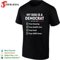 My dog is a Democrat checklist shirt