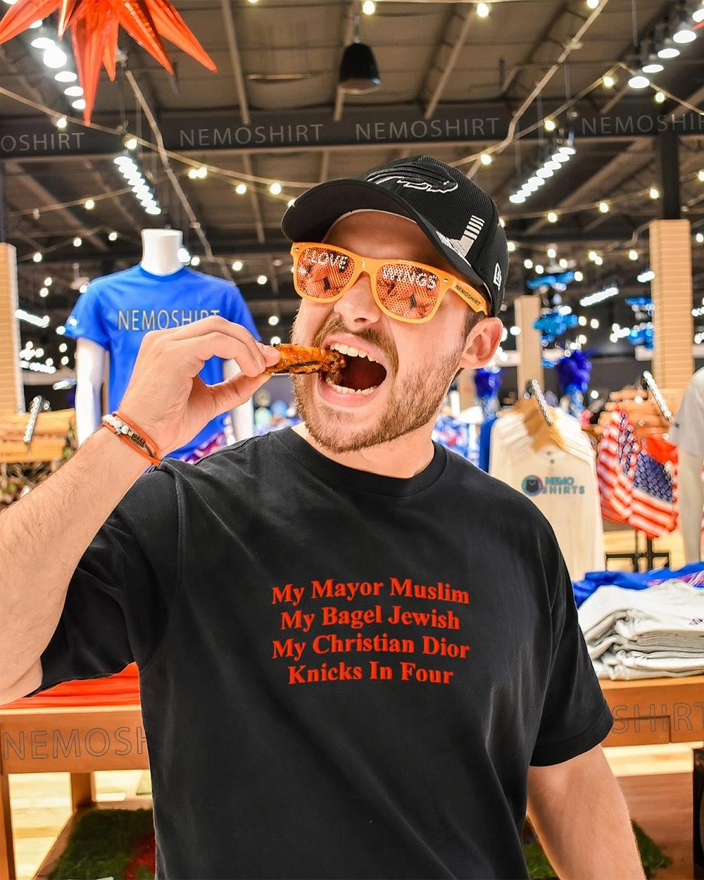 My mayor muslim my bagel jewish Knicks in four shirt