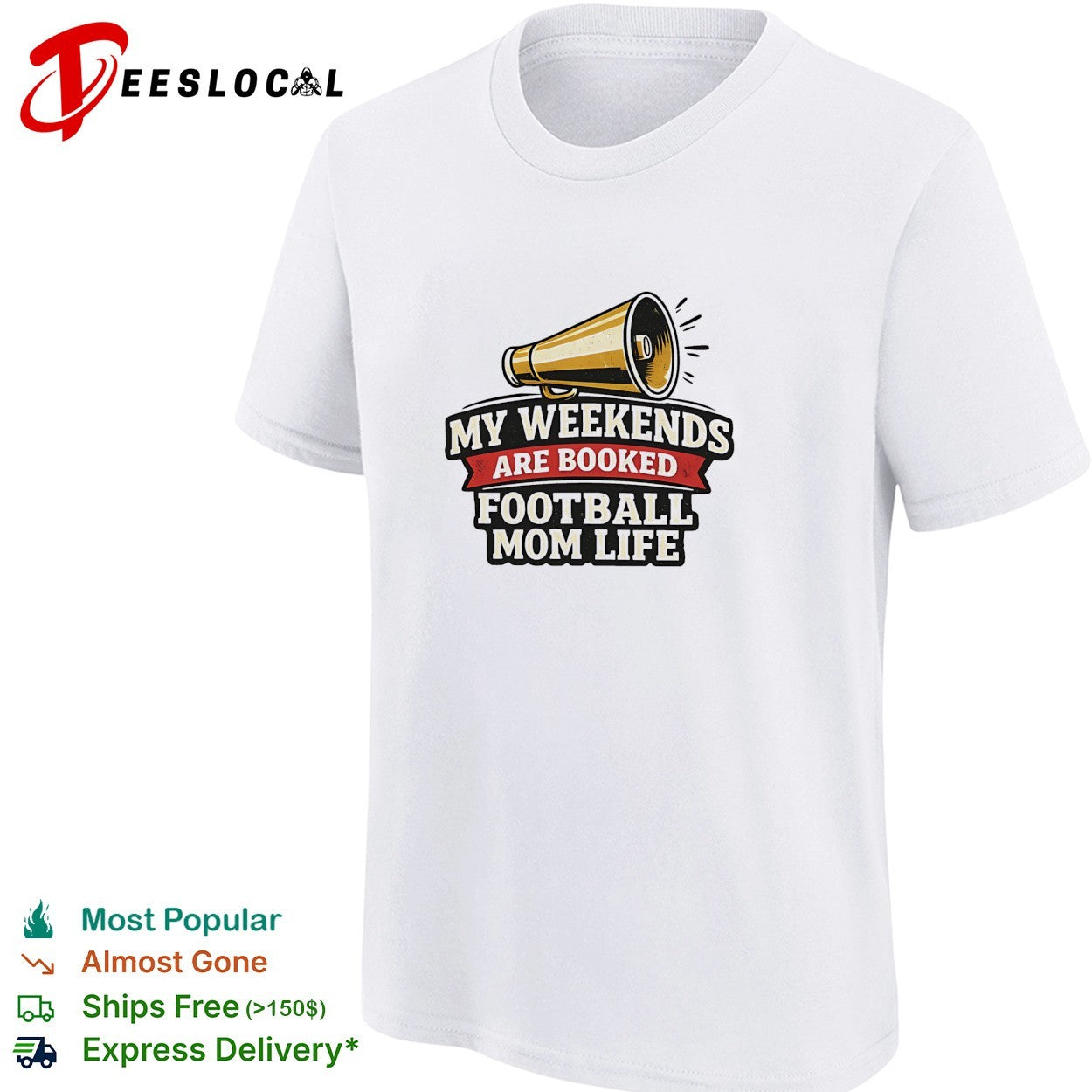 My weekends are booked football mom life shirt