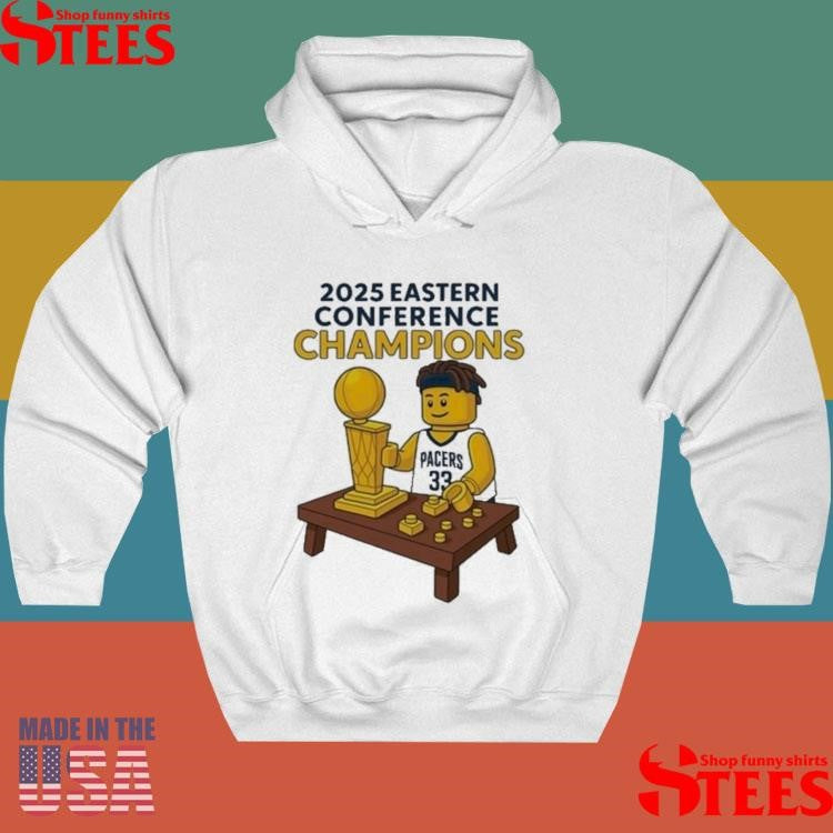 Myles Turner Indiana Pacers Eastern Conference Champions 2025 Lego T-shirt