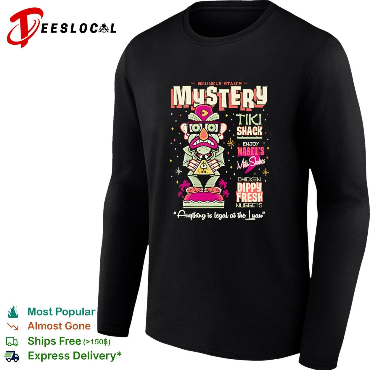 Mystery Tiki Shack Anything is legal at the Luau shirt