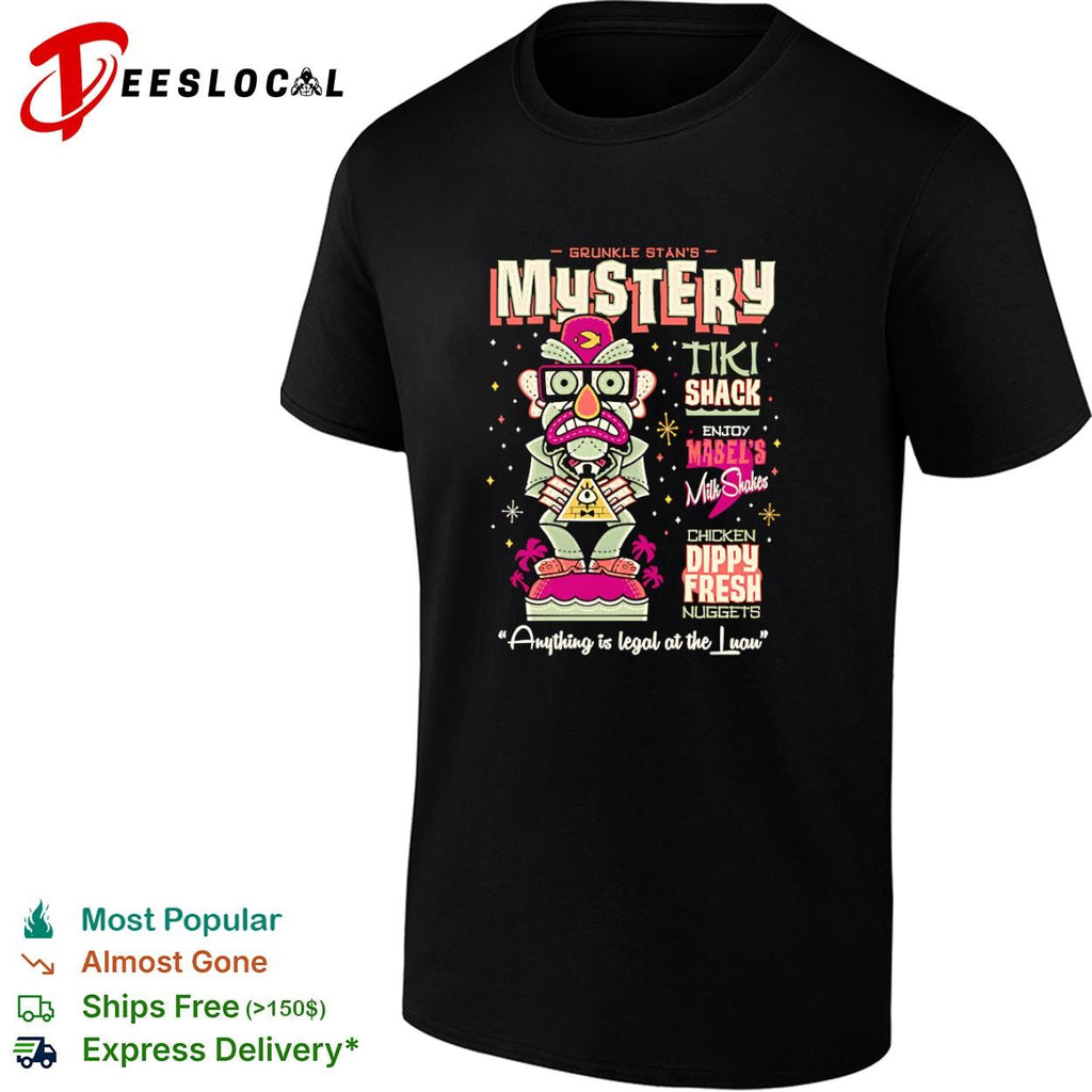 Mystery Tiki Shack Anything is legal at the Luau shirt