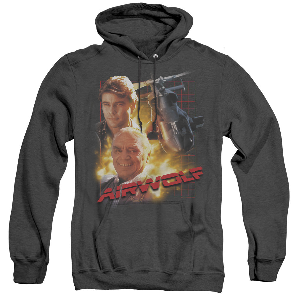 Airwolf Airwolf Mens Heather Hoodie Black T-Shirts, Sweatshirt | CiraTrend.com (Image 4)