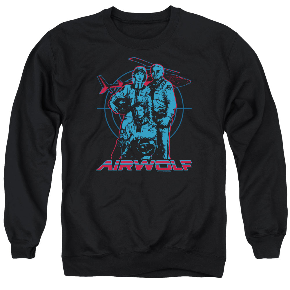 Airwolf Graphic Mens Crewneck Sweatshirt Black T-Shirts, Hoodie | CiraTrend.com