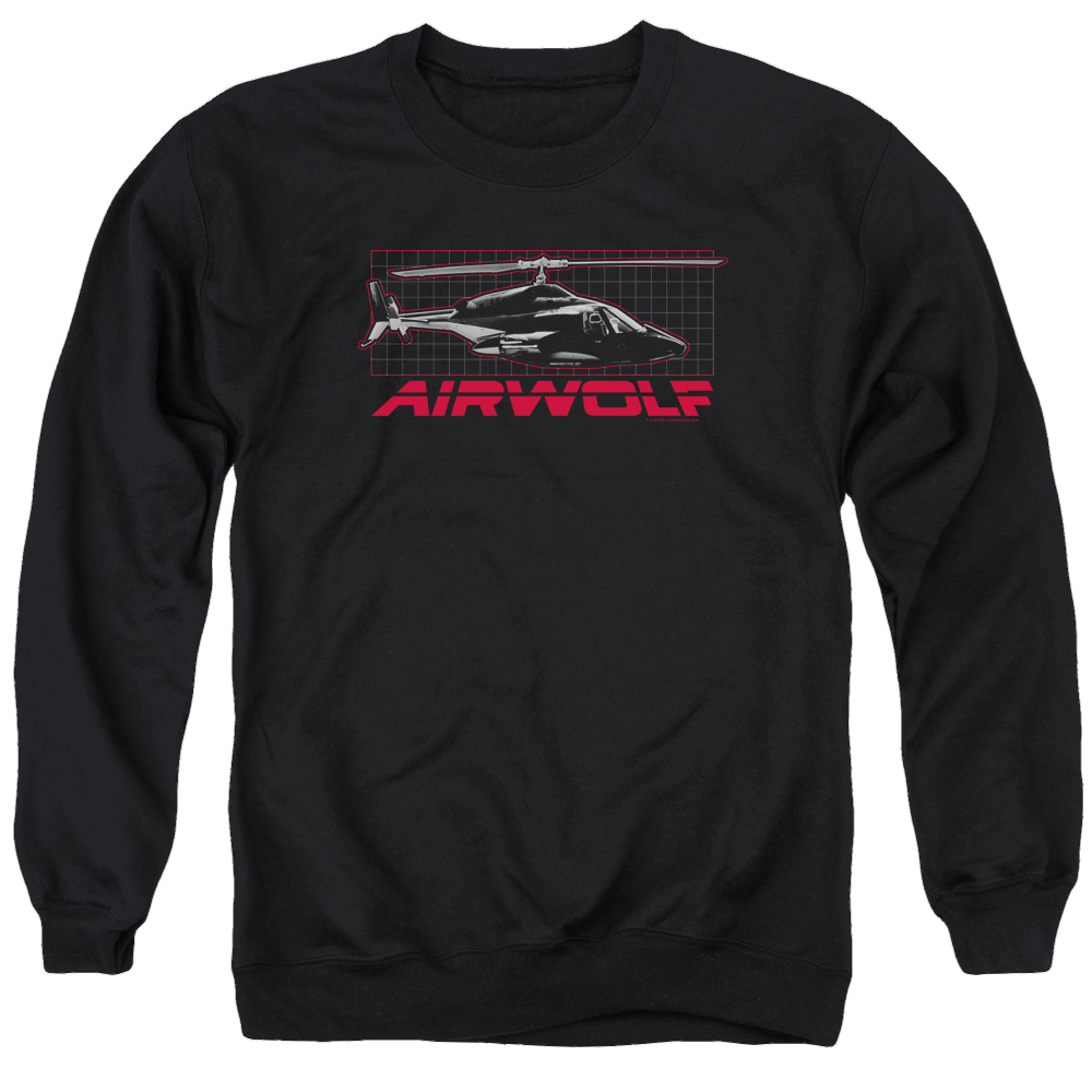 Airwolf Grid - Men's Crewneck Sweatshirt T-Shirts, Hoodie | CiraTrend.com