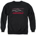 Airwolf Grid Mens Crewneck Sweatshirt Black T-Shirts, Hoodie | CiraTrend.com