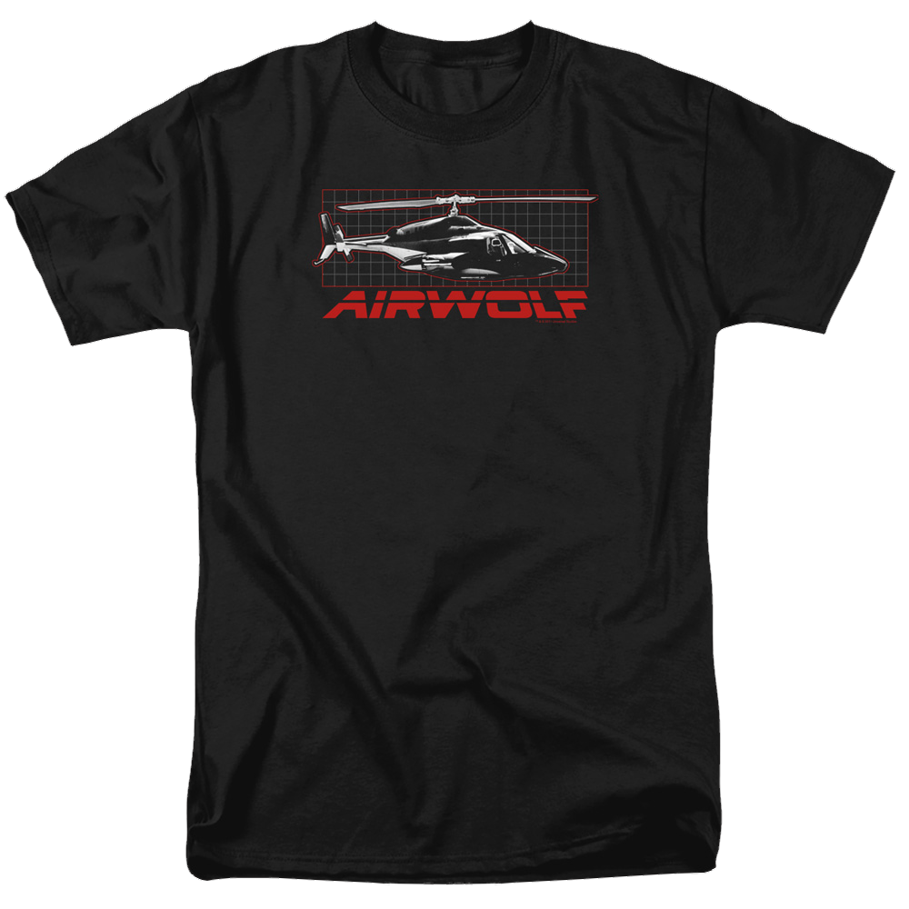 Airwolf Grid - Men's Regular Fit T-Shirt Hoodie, Sweatshirt | CiraTrend.com