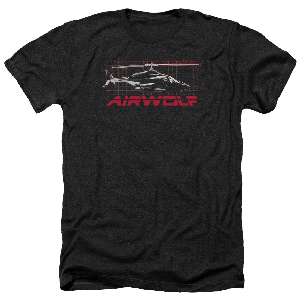 Airwolf Grid - Men's Heather T-Shirt Hoodie, Sweatshirt | CiraTrend.com