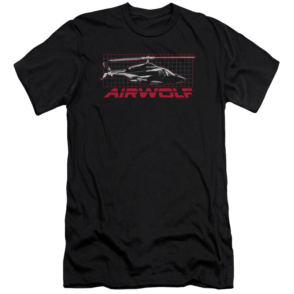 Airwolf Grid Bella Canvas Slim Fit Black T-Shirts, Hoodie, Sweatshirt