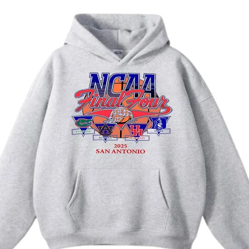 NCAA 2025 Basketball Final Four Hoodie, Retro Basketball Team Tournament Shirt, Gift Shirt For Men, Women Sweatshirt