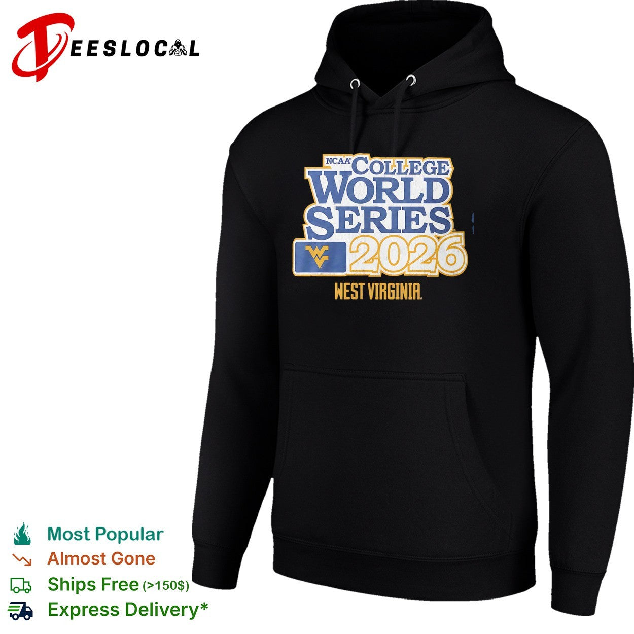 NCAA College World Series 2026 West Virginia Mountaineers Baseball shirt