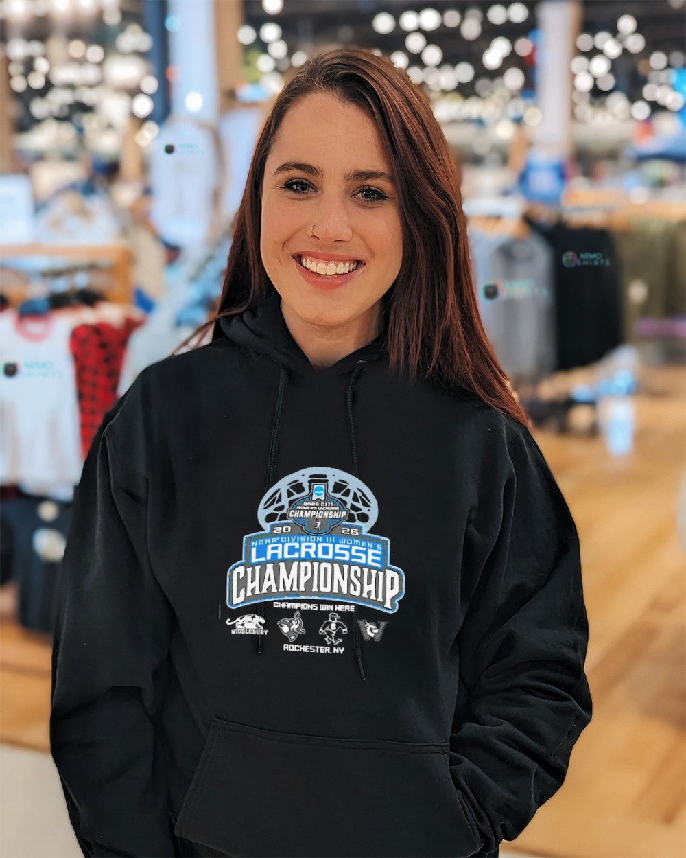 NCAA division III women’s lacrosse championship 2026 Rochester NY 4 teams shirt