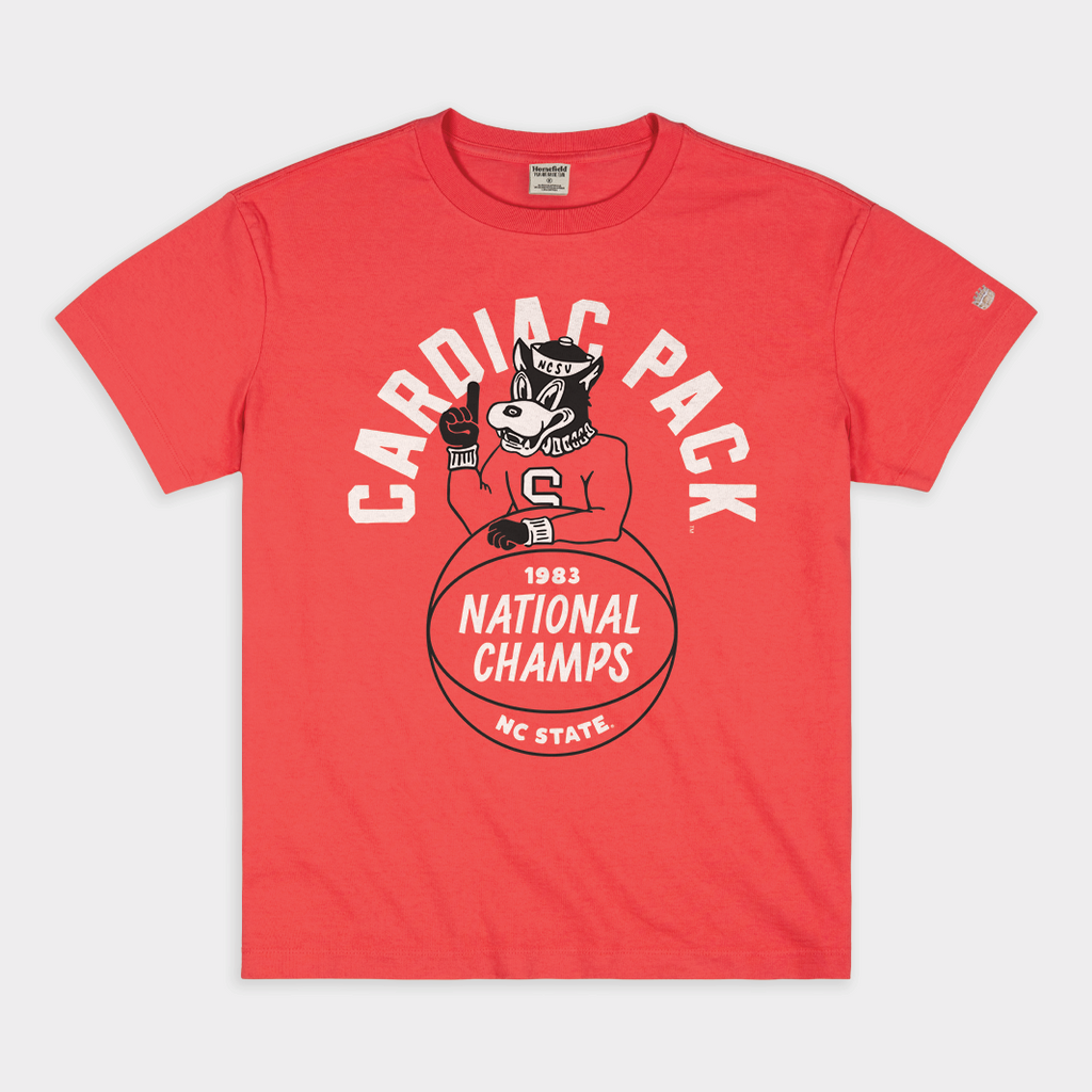 1983 NC State Cardiac Pack Champs Vintage Heavyweight Tee Style001