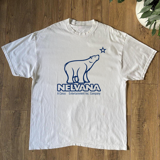 RETRO 'NELVANA' WHITE PROMO T-SHIRT