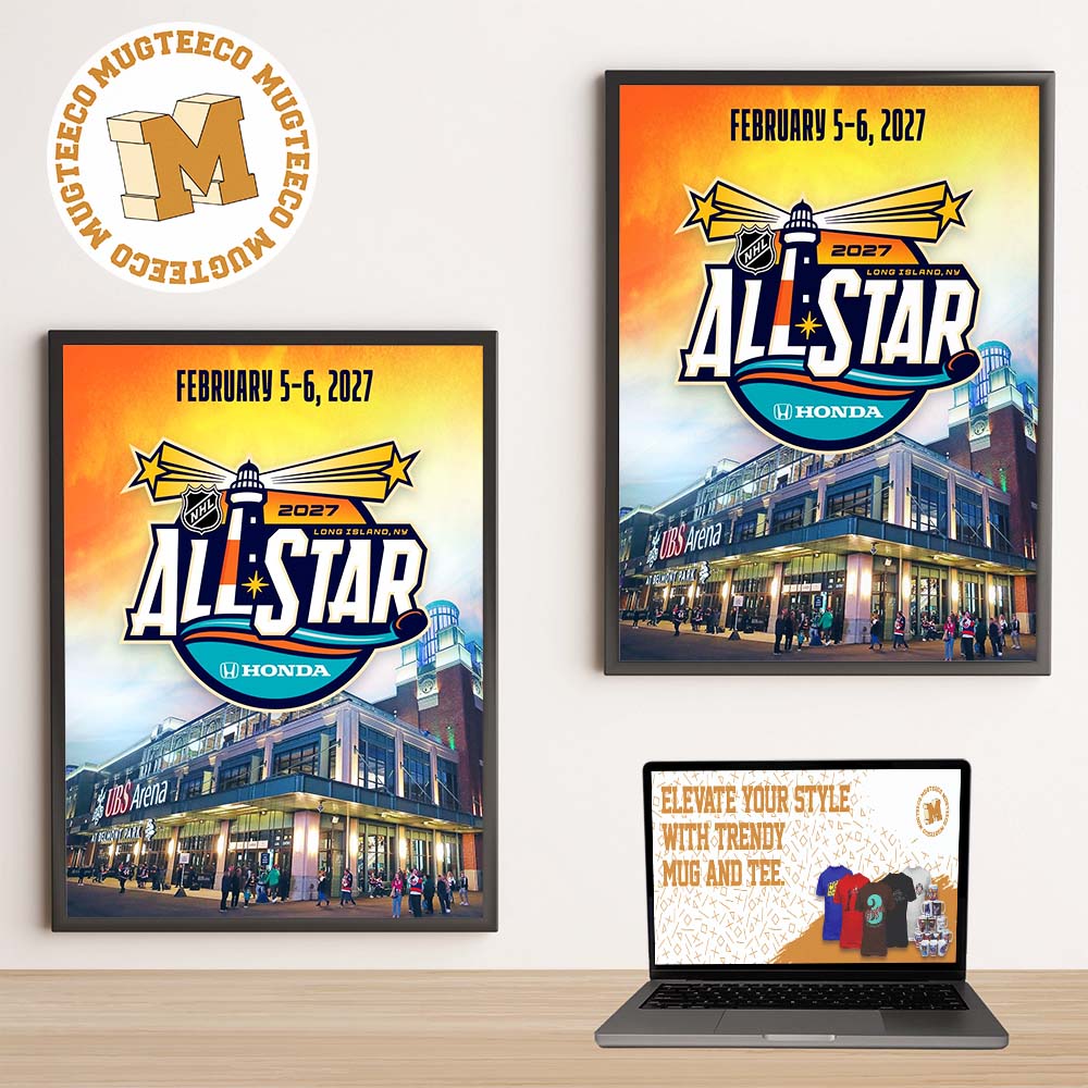 NHL All Star Honda 2027 Long Island NY Event Poster At USB Arena On February 5 6 2027 Home Decor Poster Canvas
