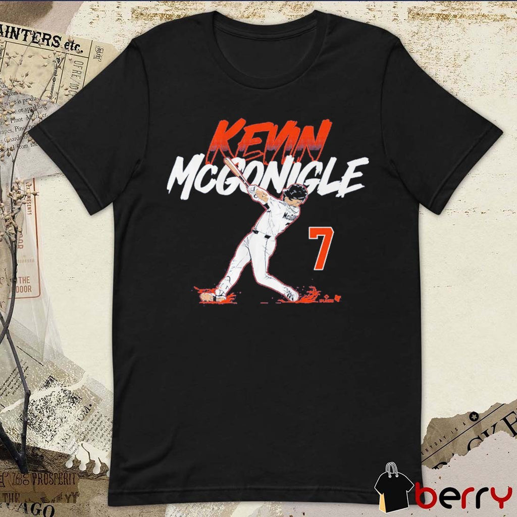 Kevin McGonigle Slugger Swing Number Detroit Tigers MLB 2026 t-shirt