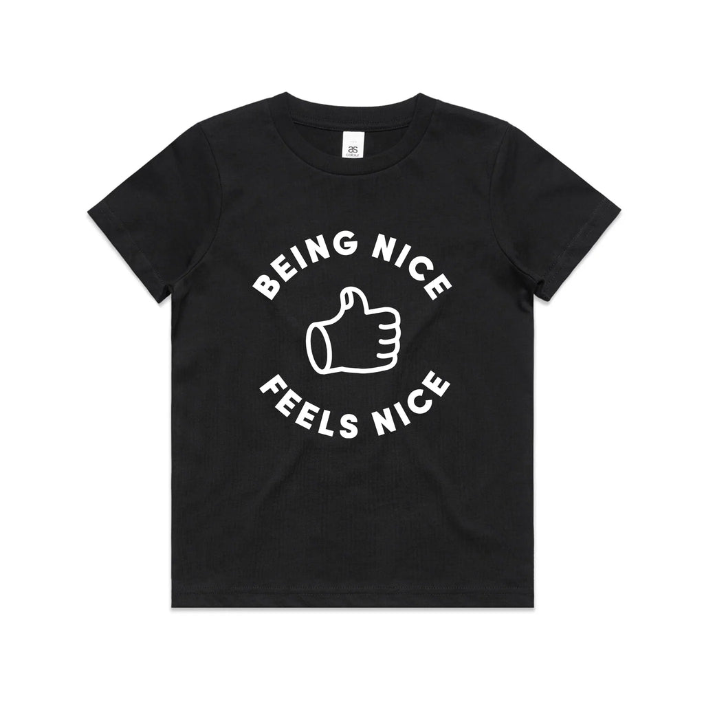 Being Nice Feels Nice Kids Tee Hoodie, Sweatshirt | CiraTrend.com (Image 1)