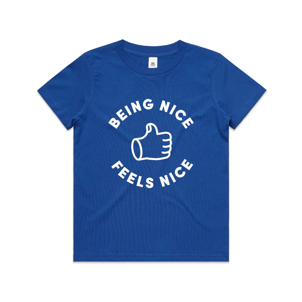 Being Nice Feels Nice Kids Tee Hoodie, Sweatshirt | CiraTrend.com (Image 2)