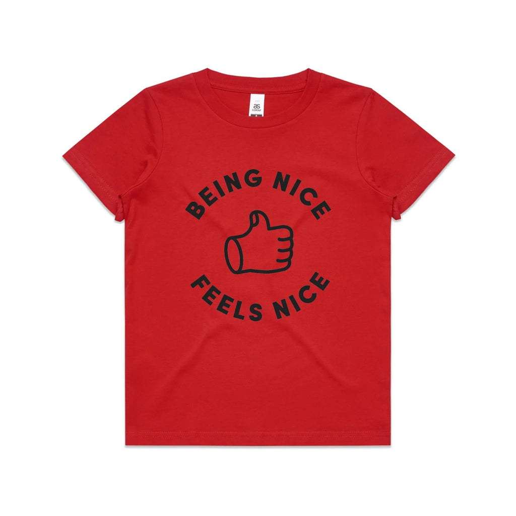 Being Nice Feels Nice Kids Tee Hoodie, Sweatshirt | CiraTrend.com (Image 3)
