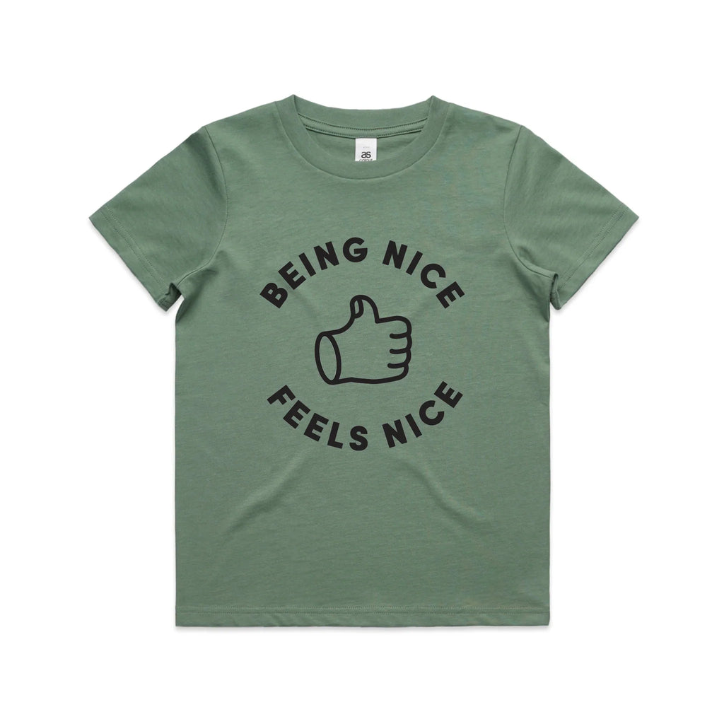 Being Nice Feels Nice Kids Tee Hoodie, Sweatshirt | CiraTrend.com (Image 4)