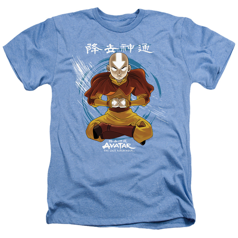 Avatar The Last Airbender Power Of Air Heather Mens T Shirt Light Blue Hoodie, Sweatshirt | CiraTrend.com