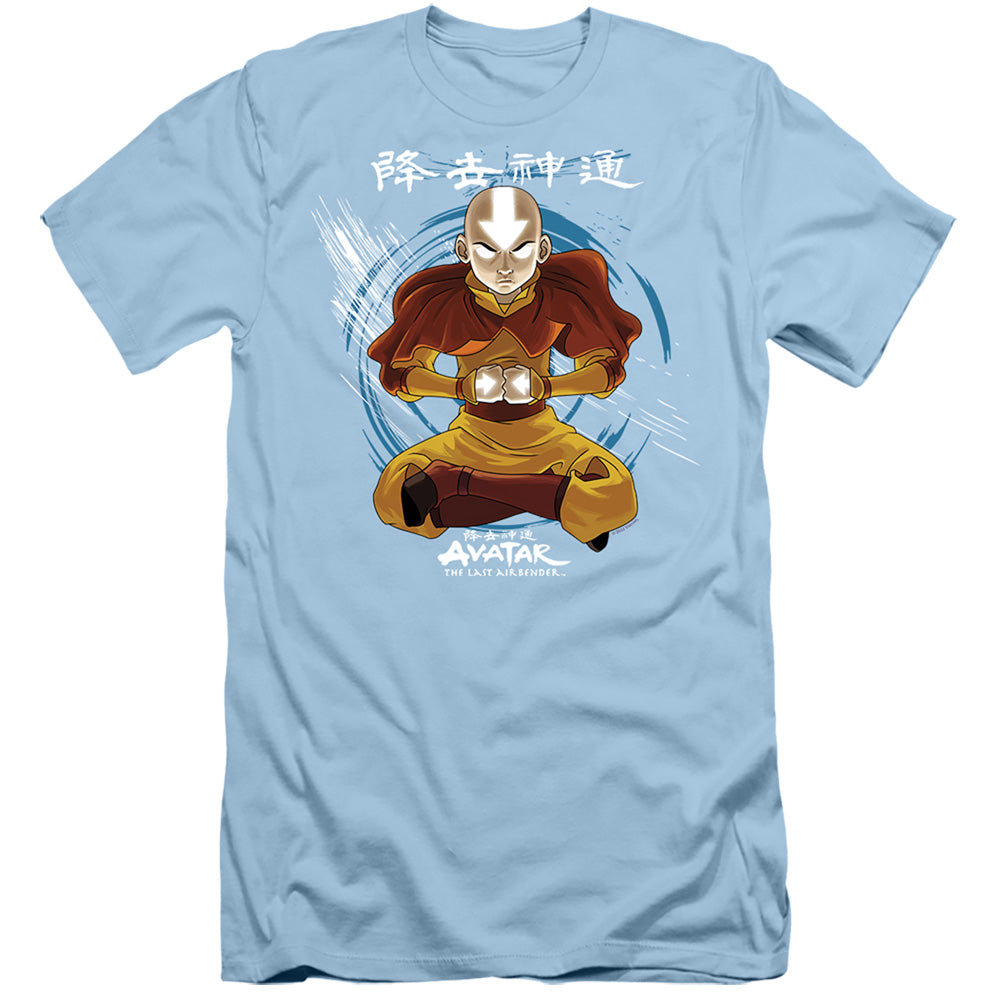 Avatar The Last Airbender Power Of Air Slim Fit Mens T Shirt Light Blue Style003 Hoodie, Sweatshirt | CiraTrend.com