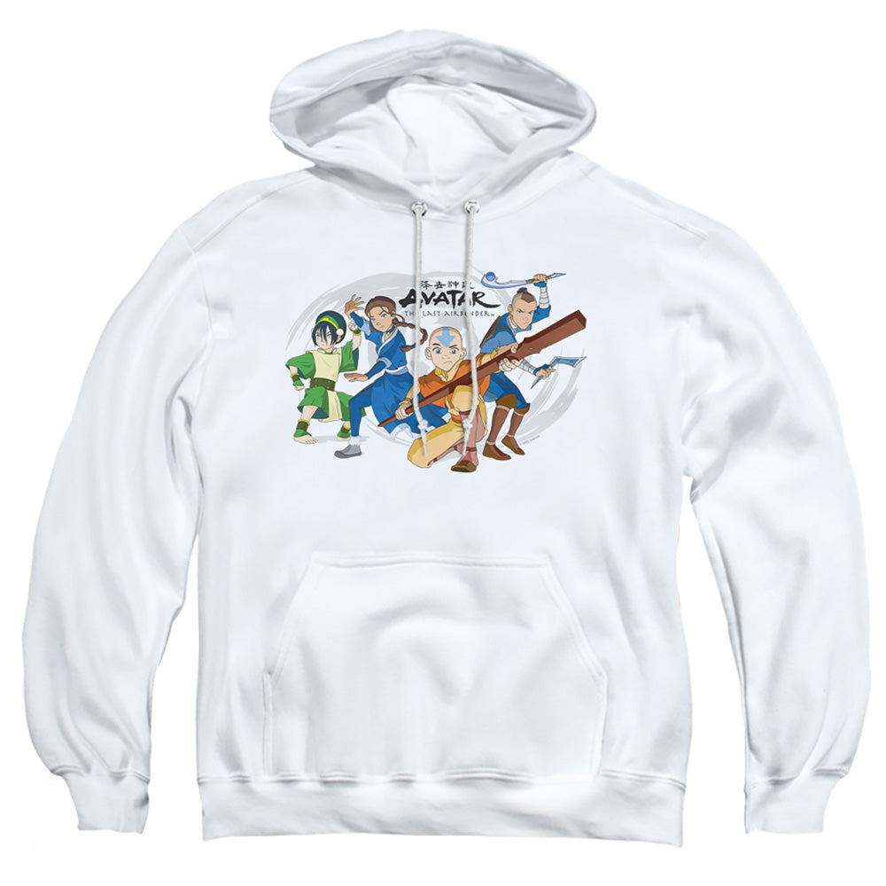 Avatar The Last Airbender Avatars Group Mens Hoodie White T-Shirts, Sweatshirt | CiraTrend.com (Image 2)