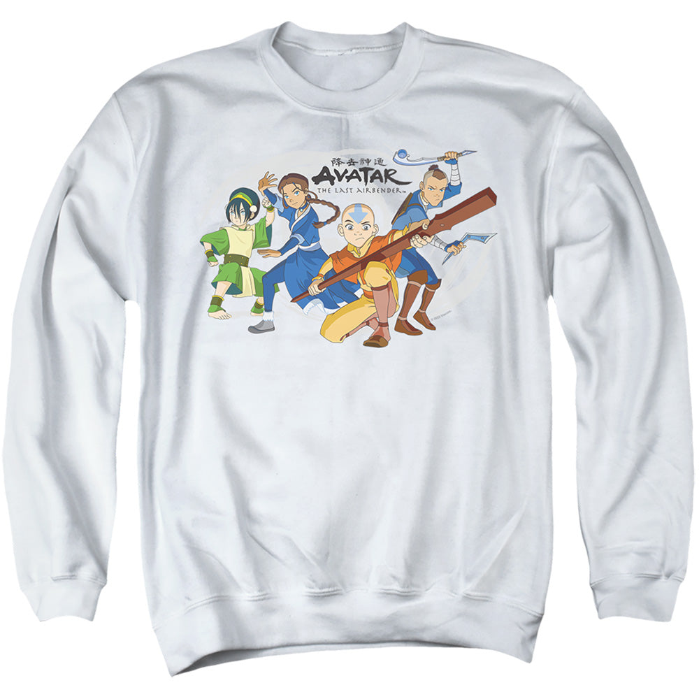 Avatar The Last Airbender Avatars Group Mens Crewneck Sweatshirt White Style001 T-Shirts, Hoodie | CiraTrend.com (Image 2)