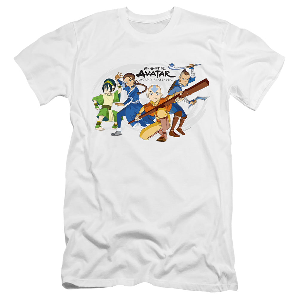 Avatar The Last Airbender Avatars Group Hbo Premium Bella Canvas Slim Fit Mens T Shirt White Hoodie, Sweatshirt