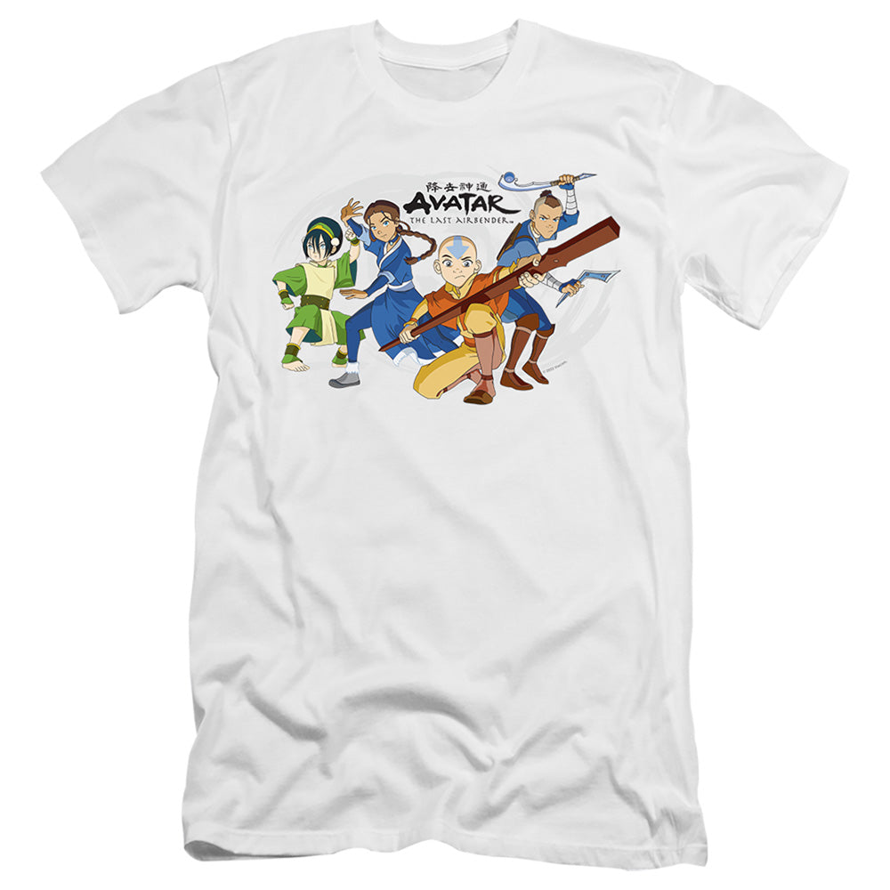 Avatar The Last Airbender Avatars Group Slim Fit Mens T Shirt White Style002 Hoodie, Sweatshirt | CiraTrend.com